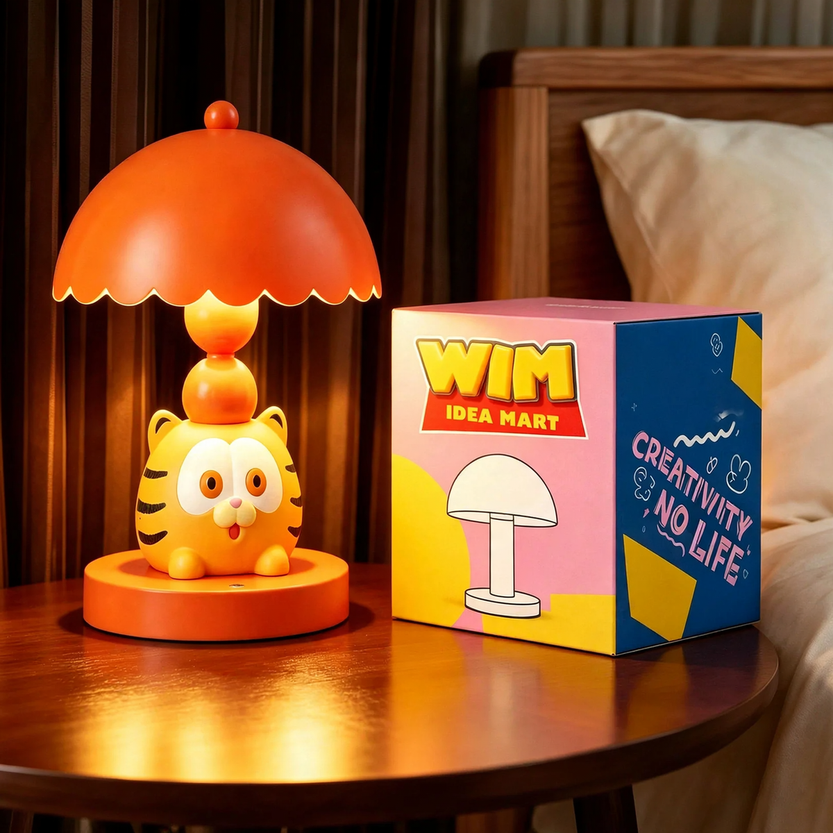 Garfield-Tischlampe mit Farbwechsel