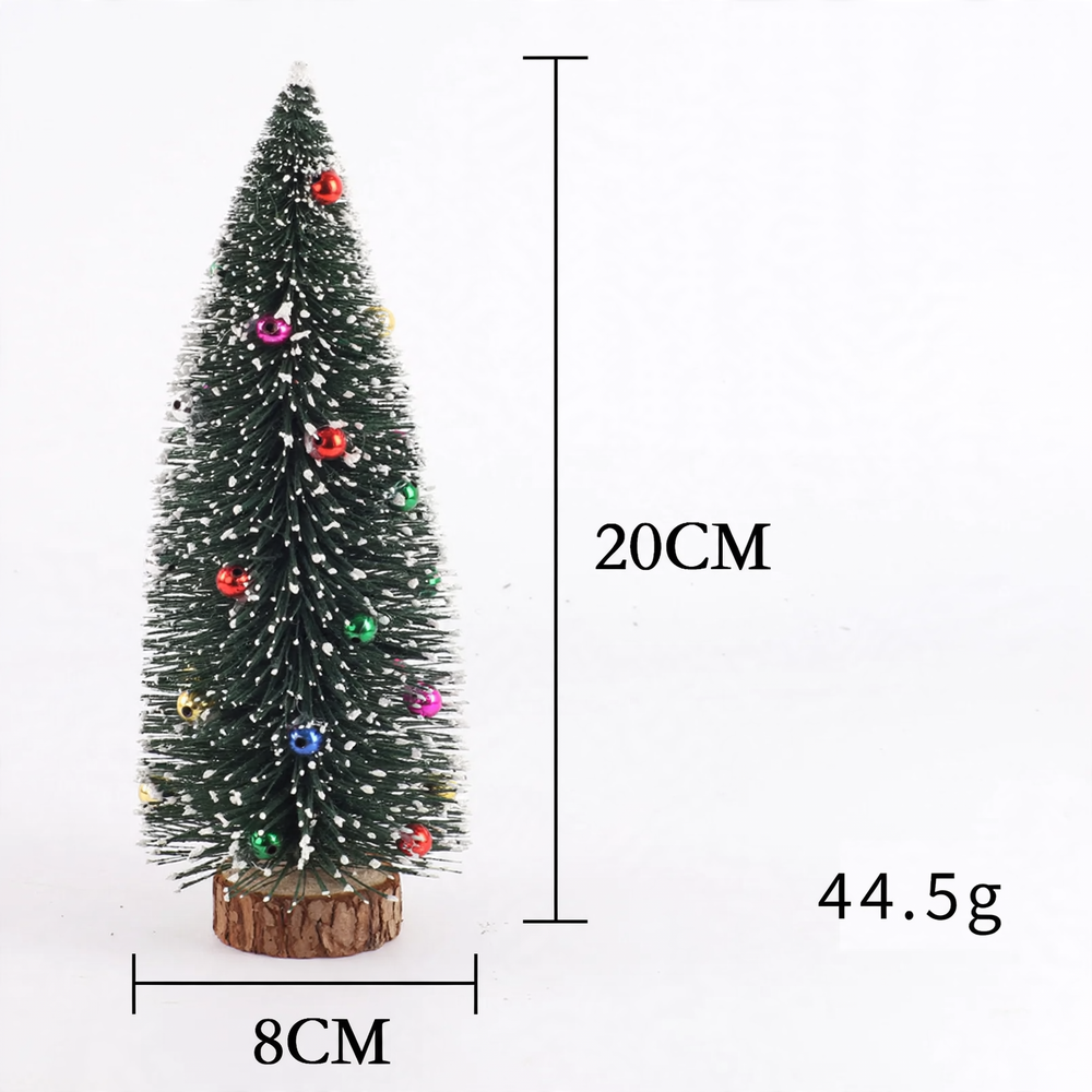 Mini-Weihnachtsbaum mit Beflockung und Perlen