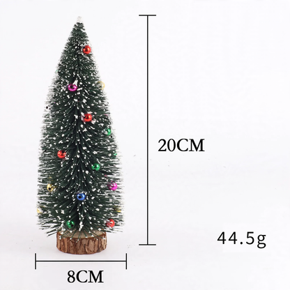 Mini-Weihnachtsbaum mit Beflockung und Perlen