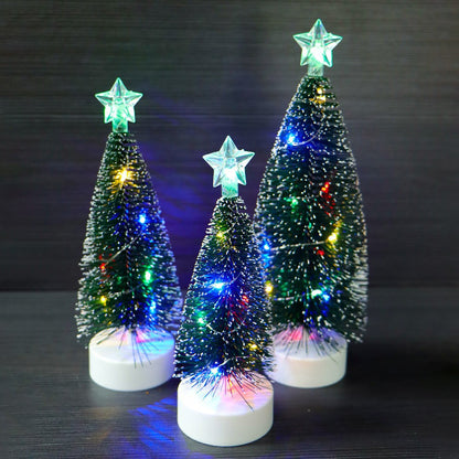 Mini-LED-Weihnachtsbaum-Tischdekoration
