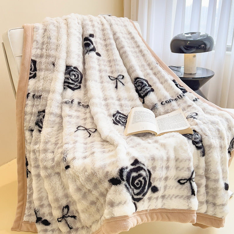 Flauschige Kuscheldecke, winterwarm, verschiedene Größen