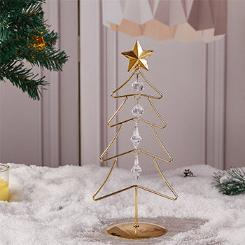 Dekorative LED-Weihnachtsbaum-Figur aus Metall