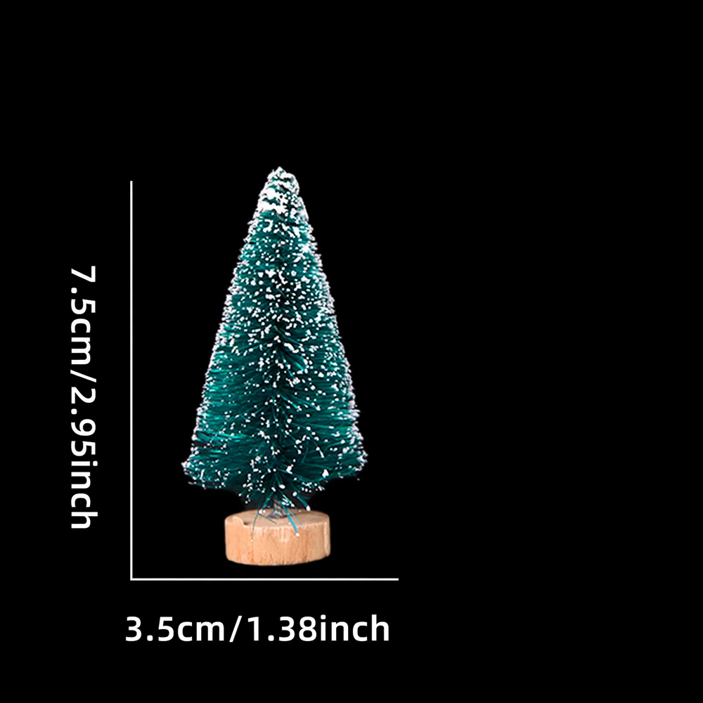 Miniatur-Weihnachtsbäume aus Sisal