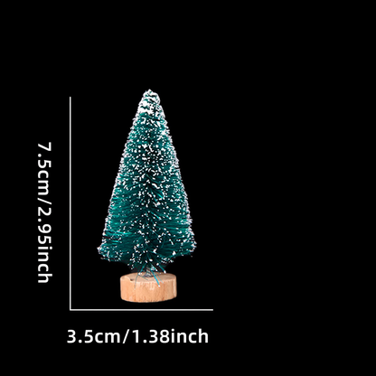 Miniatur-Weihnachtsbäume aus Sisal