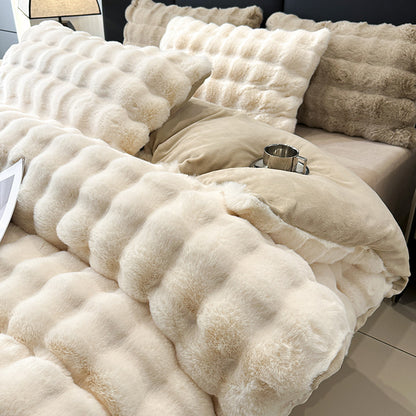 Winter-Bettwäsche-Set aus Korallenfleece
