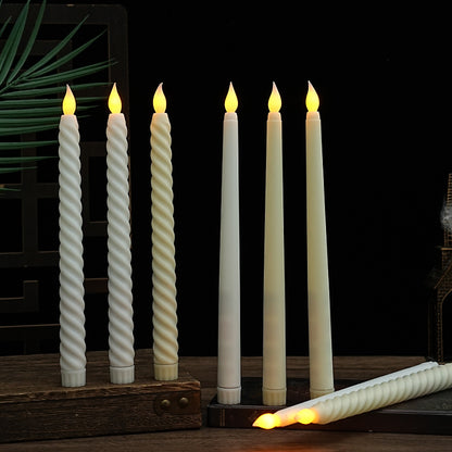 LED-Stabkerzen in Spiralform