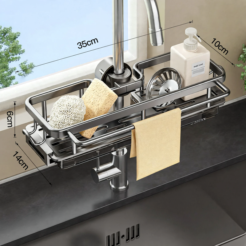 Abtropfgestell für Spüle mit Aluminiumrahmen