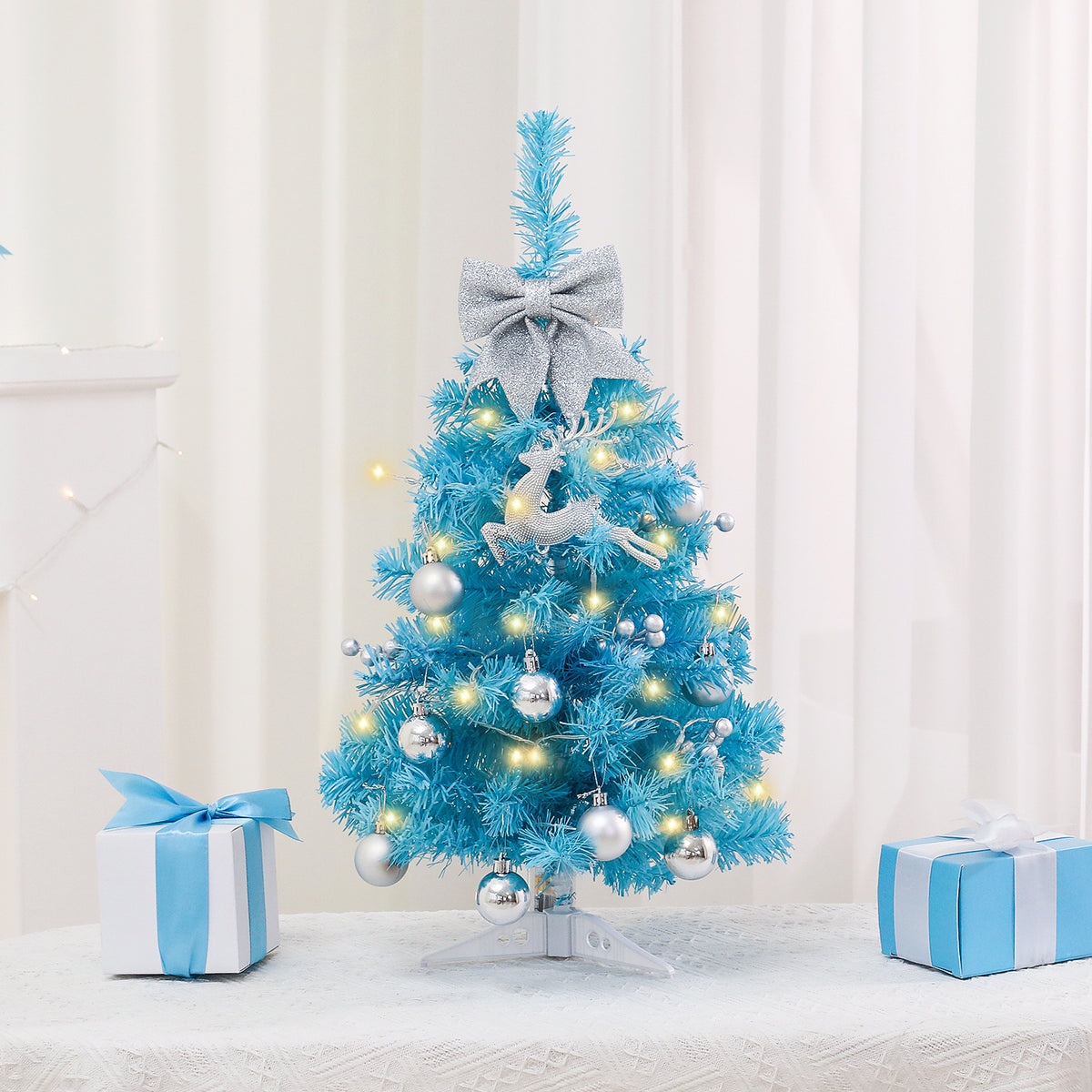 Mini-Weihnachtsbaum, 45/60 cm, optional mit Beleuchtung