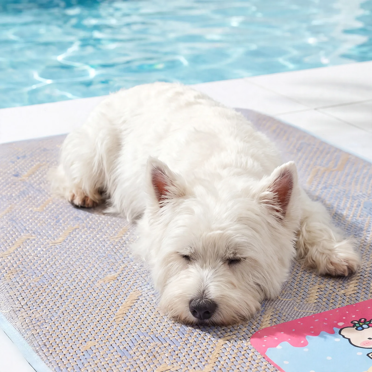 Haustier-Kühlmatte mit Eiskristall-Effekt, atmungsaktiv, Sommer