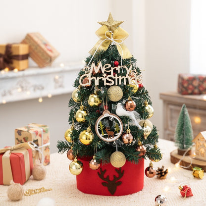 Mini-Weihnachtsbaum mit Beflockung für den Tisch