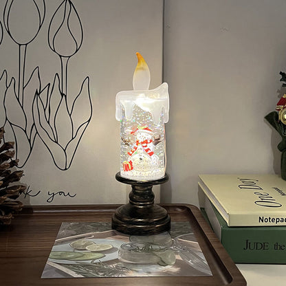 LED-Weihnachtskerze mit Lichteffekt, Tischdekoration