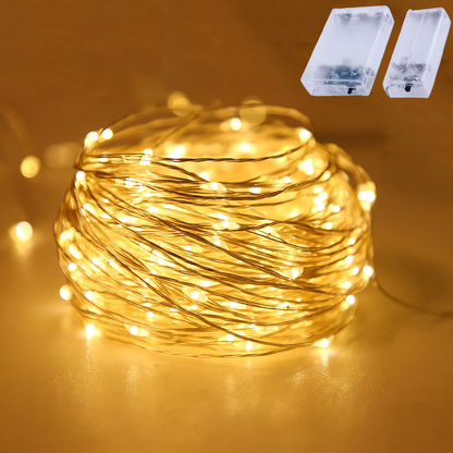 LED-Kupferdraht-Lichterkette mit Batteriebetrieb