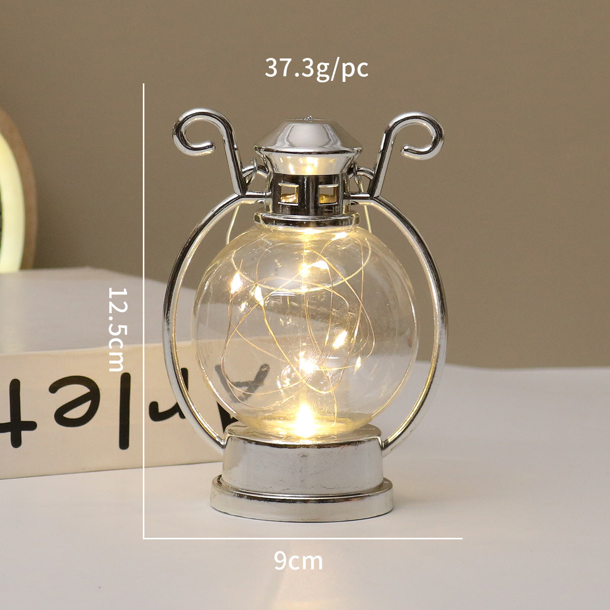 LED-Windlicht im Retro-Stil, dekorative Tischleuchte