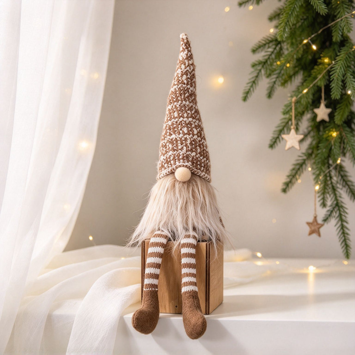Weihnachts-Wichtel mit langen Beinen, Stoff