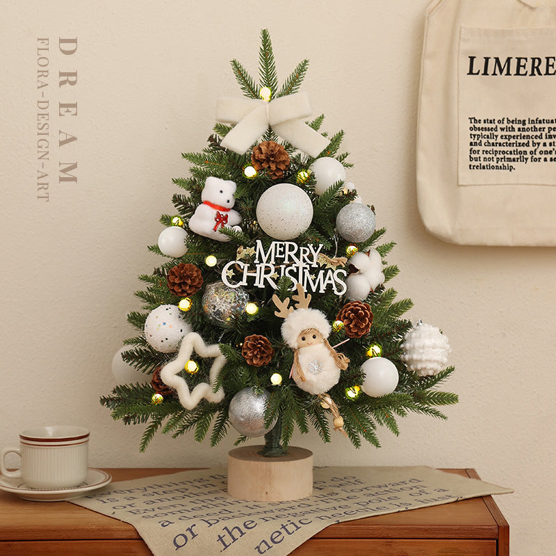 Mini-Weihnachtsbaum-Set mit Beleuchtung, 45 cm oder 60 cm