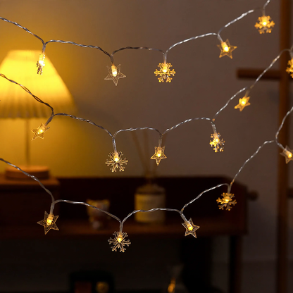 LED-Lichterkette mit Sternen- und Mondmotiven