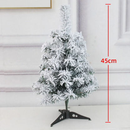Beflockter Mini-Weihnachtsbaum, festliche Tischdekoration