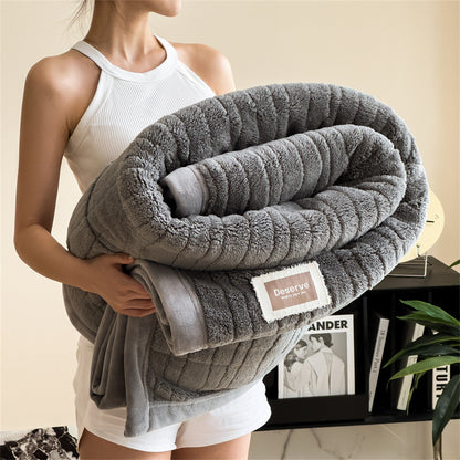 Jacquard-Wohndecke aus weichem Fleece, doppelseitig