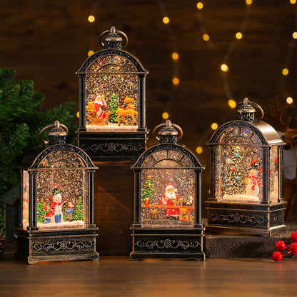 Dekorative Weihnachts-Fensterleuchte mit Musik und Licht