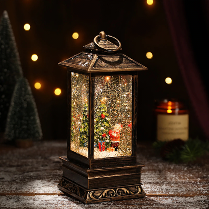 Dekorative Weihnachts-Öllampe im Retro-Stil