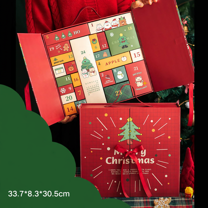 Weihnachts-Adventskalender Box, 24 Fächer