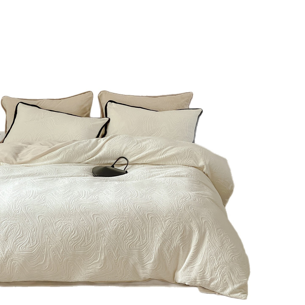 Gestepptes Milchfaser-Fleece Bettwäsche-Set, extra dick