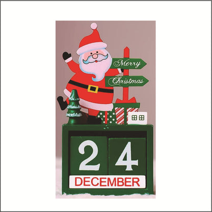 Dekorativer Holz-Adventskalender für den Tisch