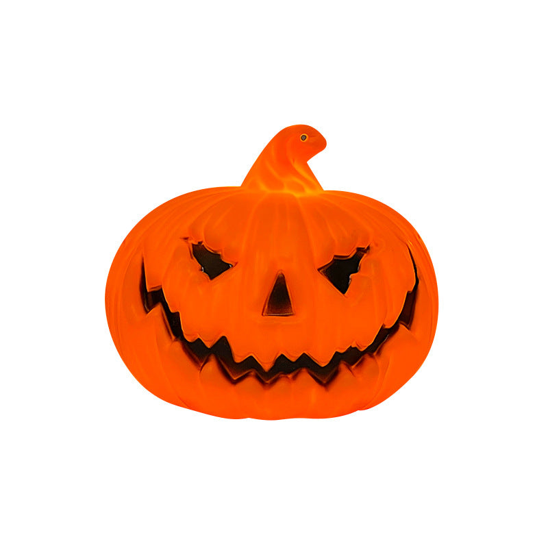LED-Kürbislampe mit Tragegriff für Halloween-Dekoration