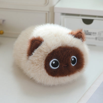 Flauschige Katzen-Kuschelkissen, 20 cm