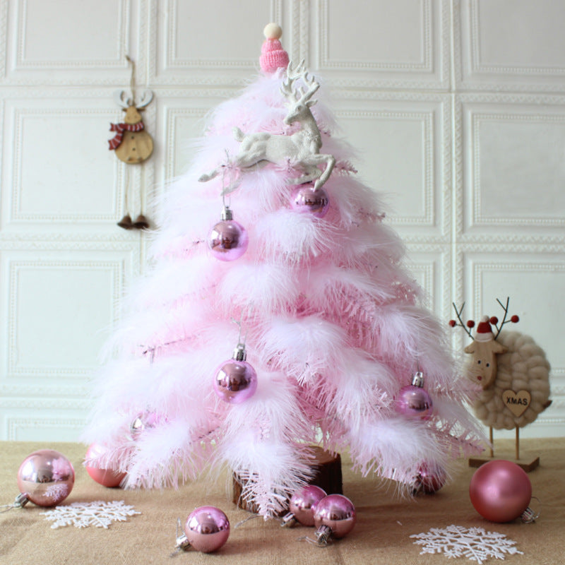 Mini-Weihnachtsbaum mit Feder-Optik, 45 cm oder 60 cm