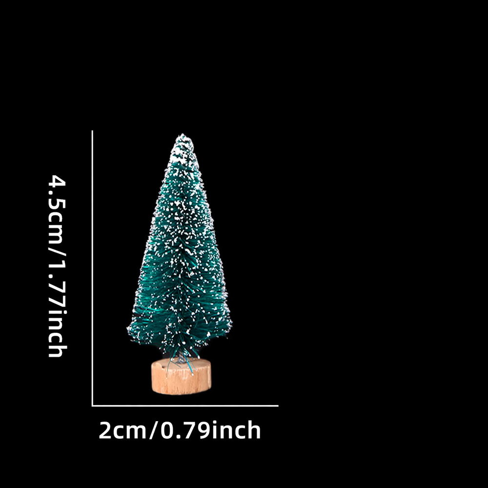 Miniatur-Weihnachtsbäume aus Sisal