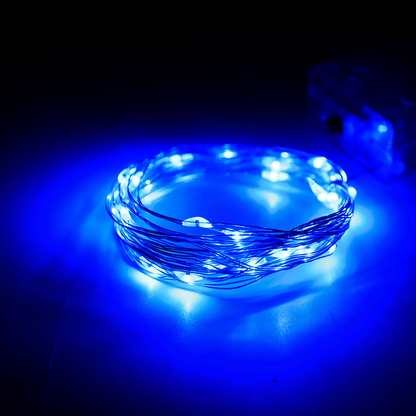 LED-Kupferdraht-Lichterkette mit Batteriebox