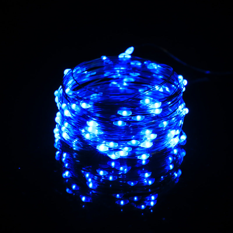 LED-Sternen-Lichterkette, Kupferdraht