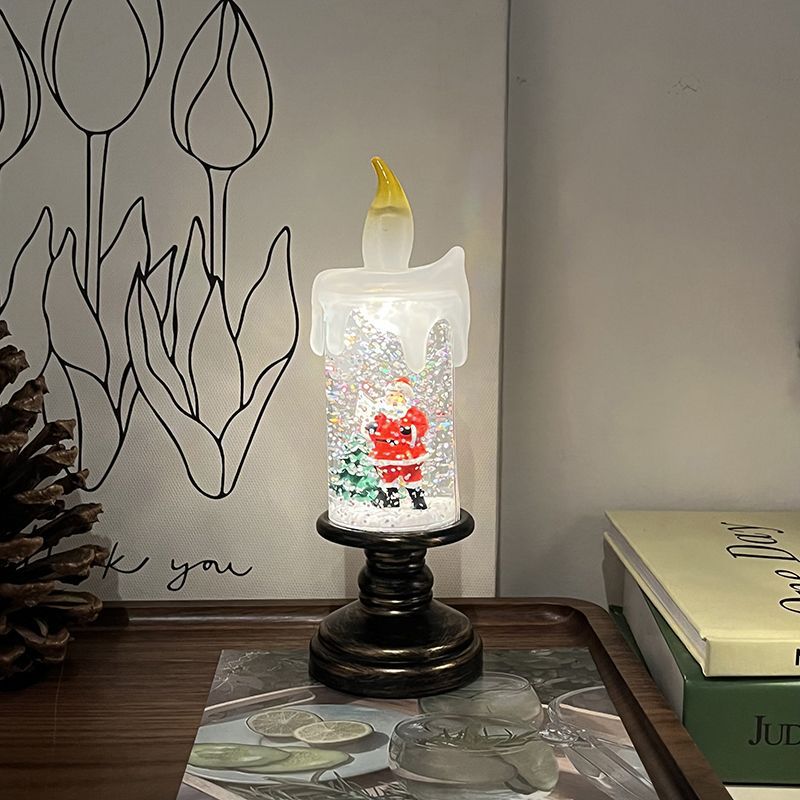 LED-Weihnachtskerze mit Lichteffekt, Tischdekoration