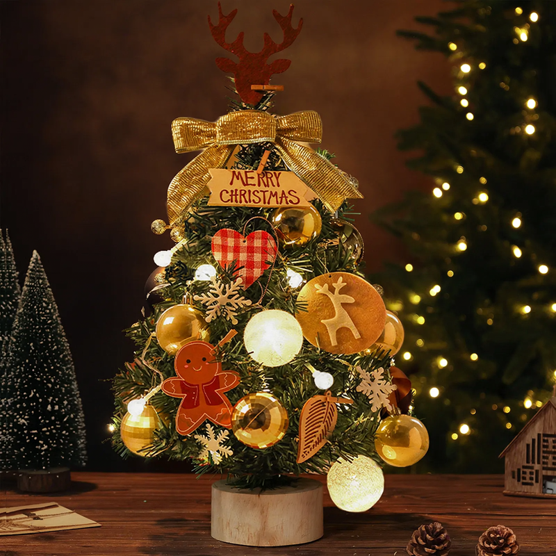 Mini-Weihnachtsbaum-Set für den Tisch, 60 cm