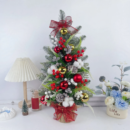 Mini-Weihnachtsbaum, beflockt, für den Tisch, 45 cm