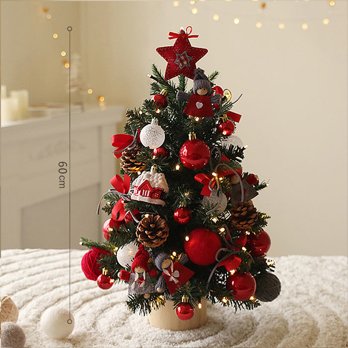 Künstlicher Weihnachtsbaum mit Beleuchtung, PE, 45-90 cm