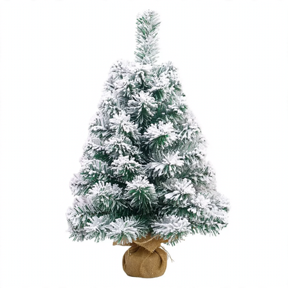 Künstlicher Mini-Weihnachtsbaum mit Schnee-Effekt