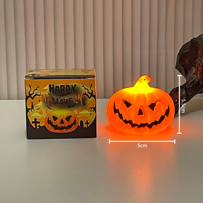 LED-Kürbislampe mit Tragegriff für Halloween-Dekoration