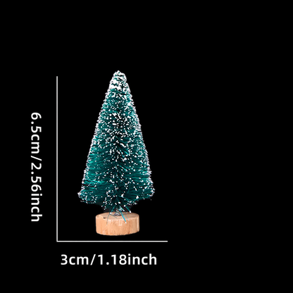 Miniatur-Weihnachtsbäume aus Sisal