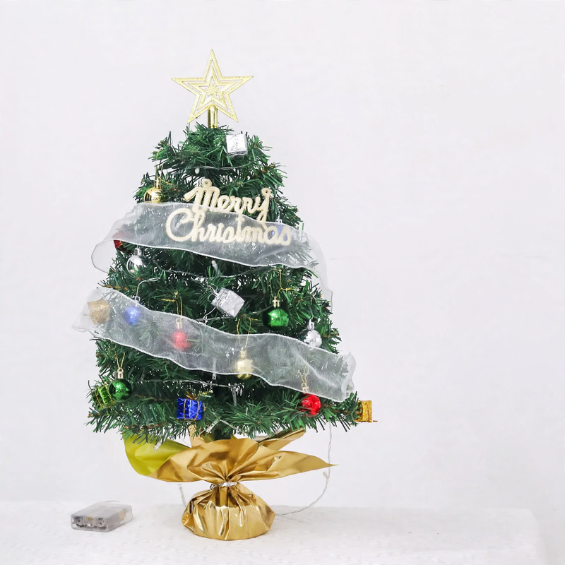 Mini-Weihnachtsbaum-Set mit LED-Beleuchtung