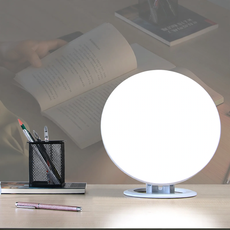 Runde SAD-Lichttherapielampe, 10 Helligkeitsstufen