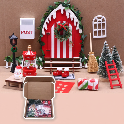 Miniatur-Elfen-Tür-Set für Puppenhäuser