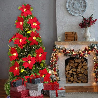 LED-Lichterkette mit Weihnachtssternen