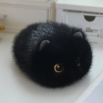 Flauschige Katzen-Kuschelkissen, 20 cm