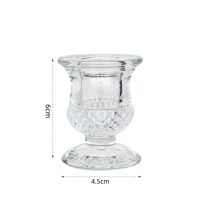 Glas-Kerzenhalter im europäischen Stil