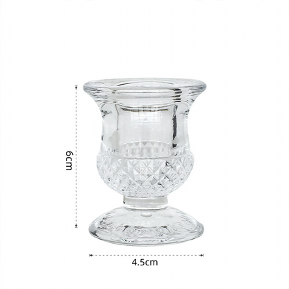 Glas-Kerzenhalter im europäischen Stil