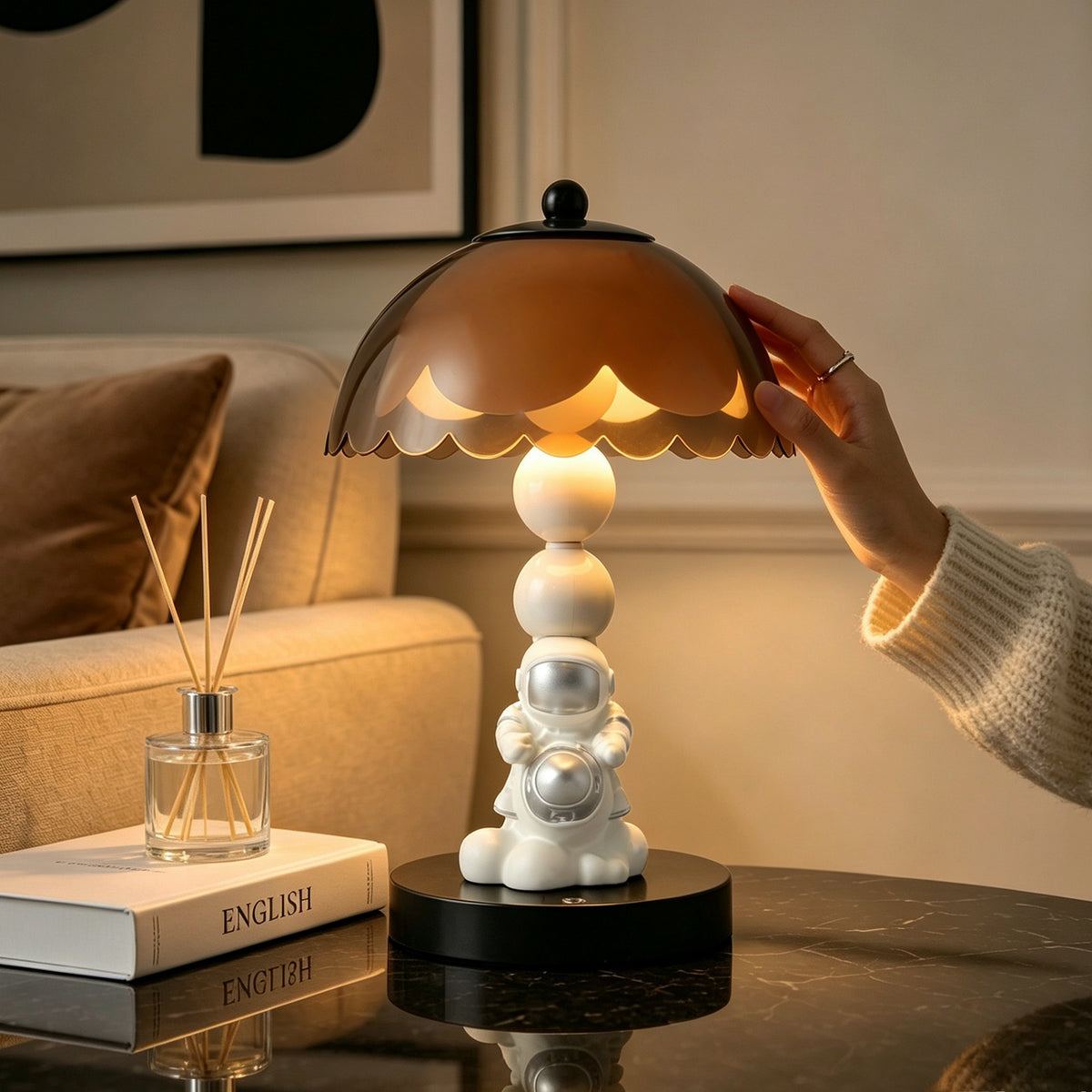 Cartoon Astronaut Nachttischlampe