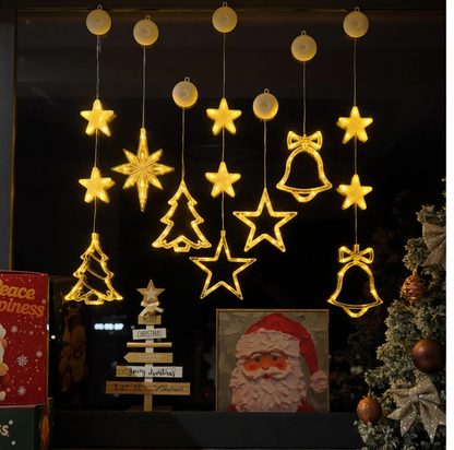 LED-Fenster-Deko-Licht mit Saugnapf
