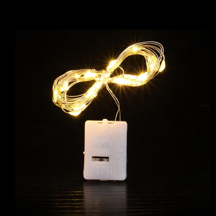 LED-Lichterkette für Dekorationen, batteriebetrieben